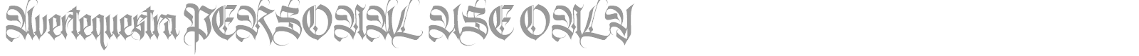 Avertequestra font preview